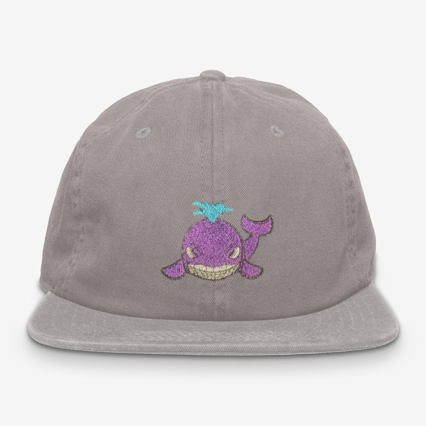 Metallic Embroidered Whale Dad Hat