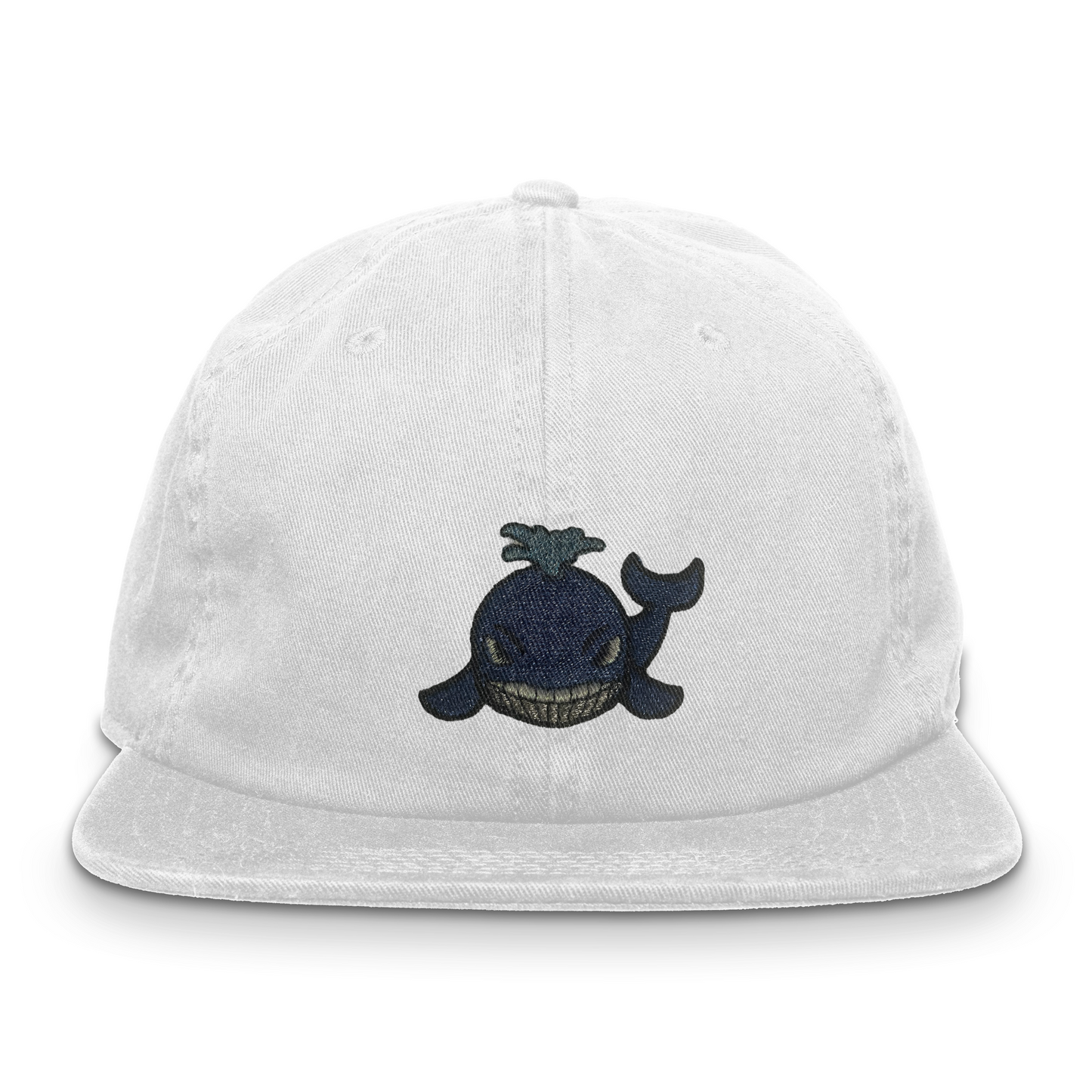 Metallic Embroidered Whale Dad Hat