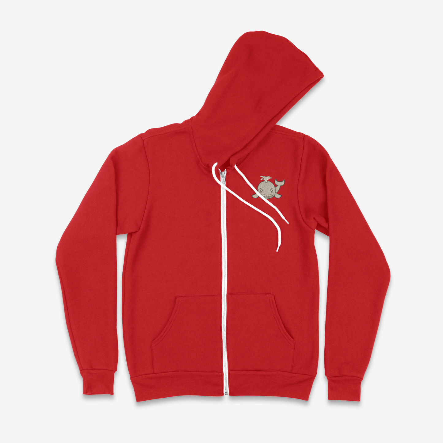 Metallic Embroidered Whale Zip-Up Sweatsuit