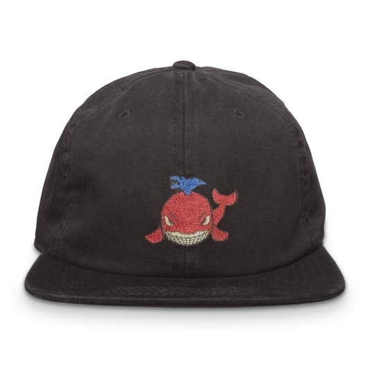Metallic Embroidered Whale Dad Hat