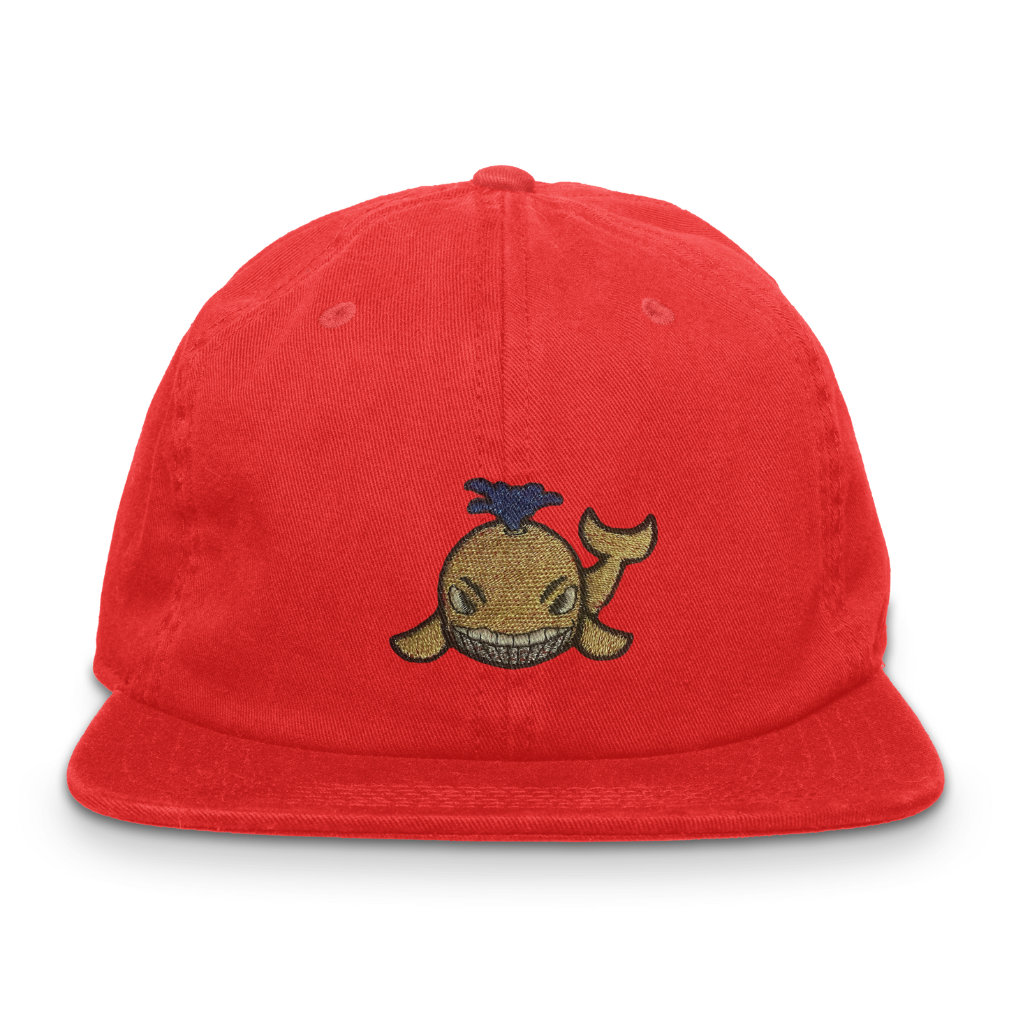 Metallic Embroidered Whale Dad Hat