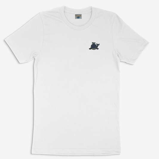 Metallic Embroidered Whale Tee