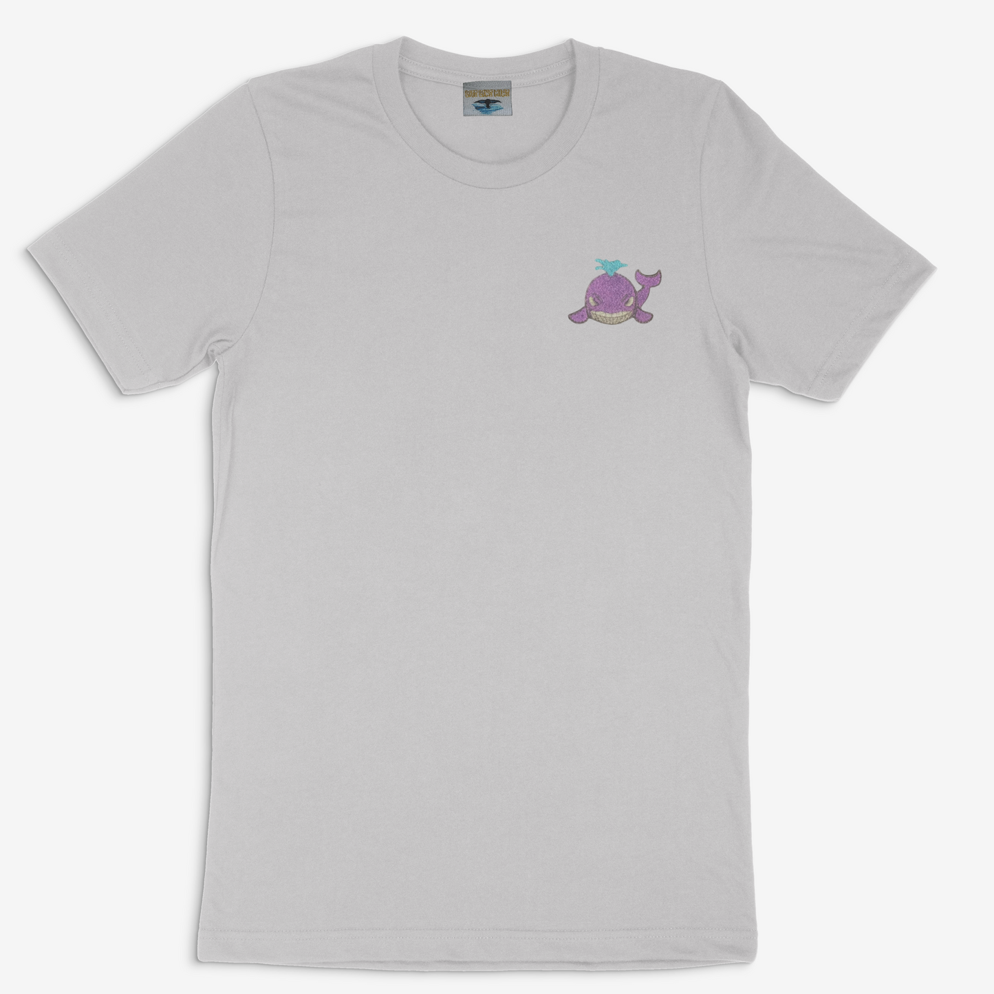 Metallic Embroidered Whale Tee